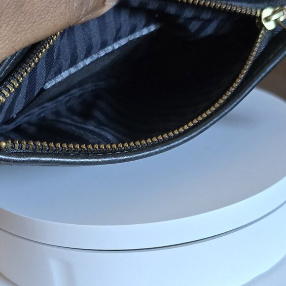 Rare Coach Sonoma Black Leather Small Cosmetic Pouch/Bag EUC ~ Vintage - Picture 8 of 8